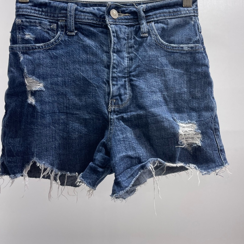 Hollister Blue‎ Distressed Jean Shorts